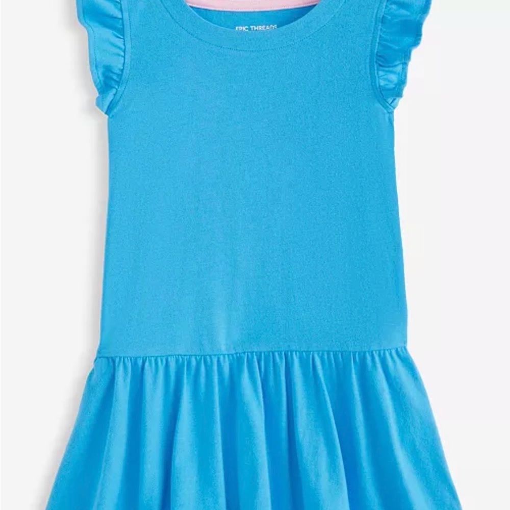 Epic Threads Vibrant Blue Casual Kids Dress